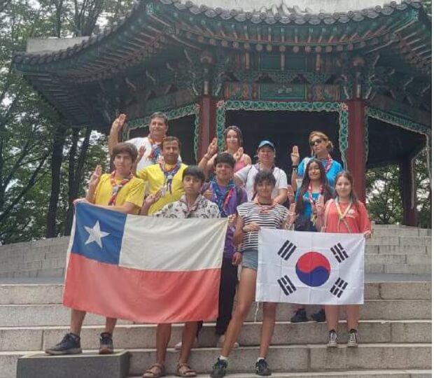 Estudiante David Soto (Segundo Medio B) y su viaje al 25.° Jamboree Scout Mundial Corea del Sur 2023