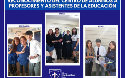 Reconocimiento del Centro de Alumnos a profesores y asistentes de la educación